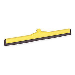 Tough Guy 18"W Straight Double Foam Rubber Floor Squeegee Without Handle, Yellow
