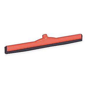 Tough Guy 24"W Straight Double Foam Rubber Floor Squeegee Without Handle, Red