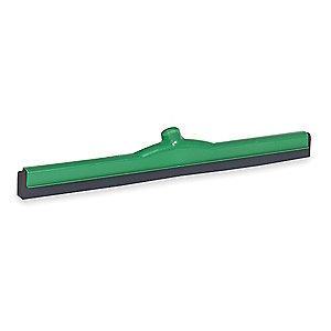 Tough Guy 24"W Straight Double Foam Rubber Floor Squeegee Without Handle, Green
