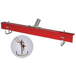 Tough Guy 24"W Straight Aluminum Floor Squeegee Without Handle, Red