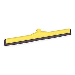 Tough Guy 24"W Straight Double Foam Rubber Floor Squeegee Without Handle, Yellow