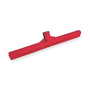 Tough Guy 24"W Straight TPE Rubber Floor Squeegee Without Handle, Red
