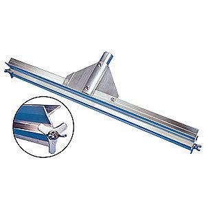 Tough Guy 24"W Straight Aluminum Floor Squeegee Without Handle, Natural Aluminum