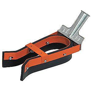 Tough Guy 9-1/2"W Curved Neoprene Floor Squeegee Without Handle, Black/Orange