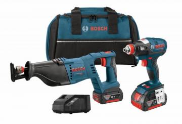 Bosch 18V 2-Tool Kit with EC Brushless Socket-Ready Impact Driver and Brute Tough Drill/Driver