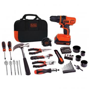 BLACK+DECKER 20V MAX Lithium-Ion Drill and Project Kit