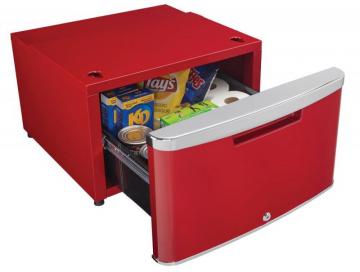 Danby ELEV8 Contemporary Classic Storage - Compact Fridge Pedestal - Scarlett Metallic Red
