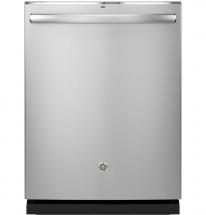 GE 24" Front Control Built-In Tall Tub Dishwasher in Black with Stainless Steel Tub, 49 dBA
