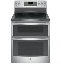 GE 6.6 cu. ft. Free-Standing Double Oven Electric Range in Stainless Steel