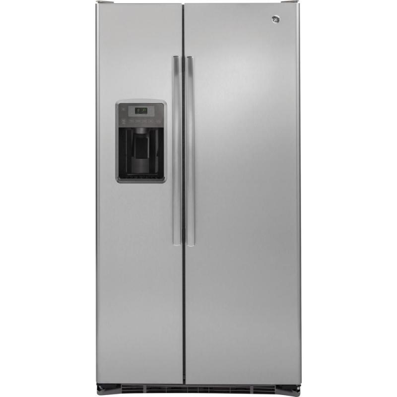 GE 21.9 cu. ft. Side-by-Side Refrigerator with Dispenser in Stainless Steel