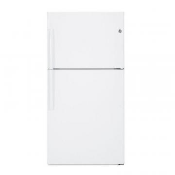 GE 21.2 cu. ft. Top Freezer No-Frost Refrigerator in White