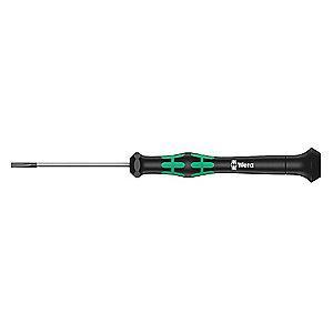 Wera Alloy Tool Steel Precision Screwdriver with 2-3/8" Slotted Tip