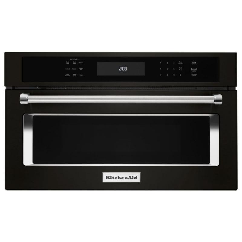 KitchenAid Black Stainless, 30" Built In Microwave Oven With Convection Cooking