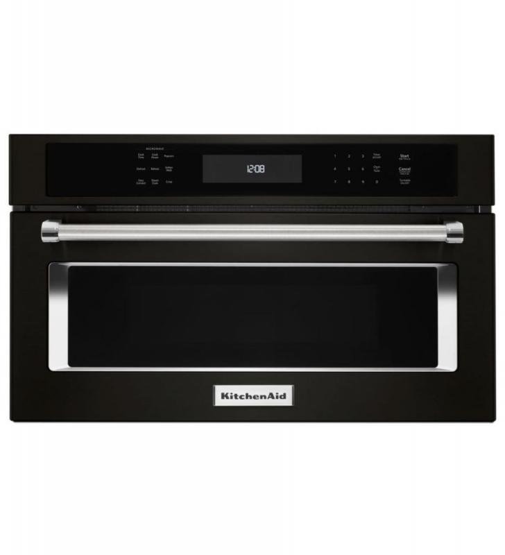 KitchenAid Black Stainless, 27" Built In Microwave Oven With Convection Cooking