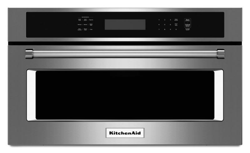 KitchenAid 1.4 cu. ft. Built-In Microwave Oven with Convection Cooking in Stainless Steel