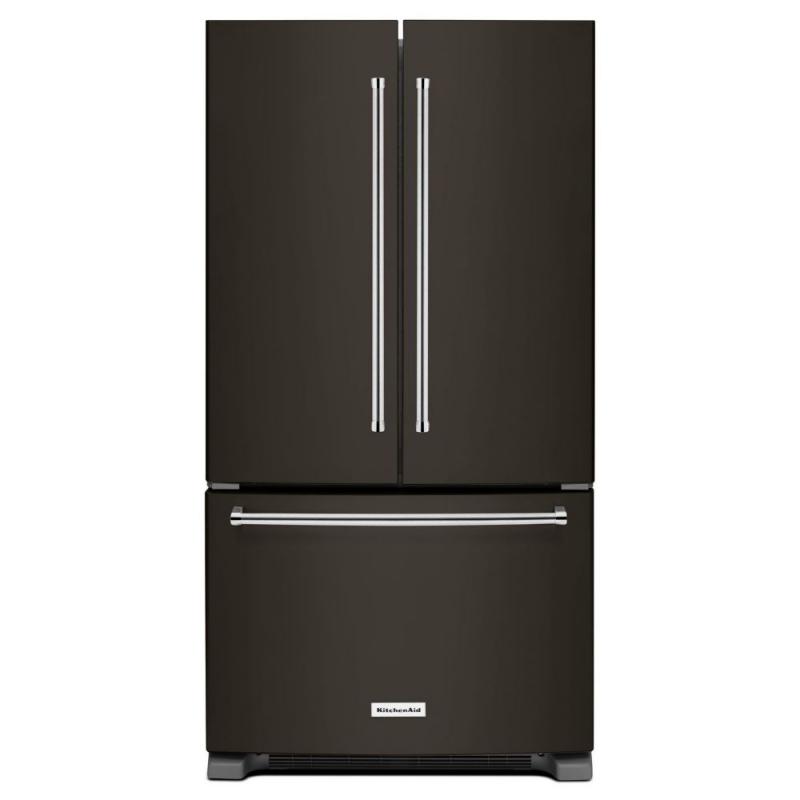 KitchenAid Black Stainless, 25 cu. ft. 36-Width French Door Refrigerator With Interior Dispense