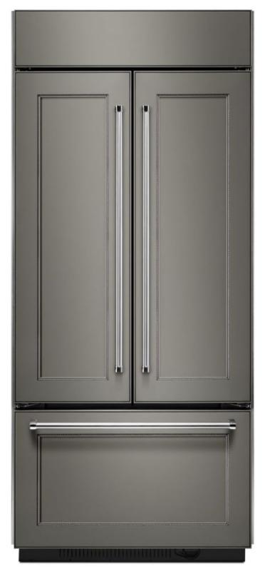 KitchenAid 20.8 cu. ft. Built In French Door Refrigerator with Platinum Interior Design