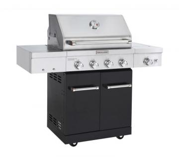 KitchenAid 4-Burner Outdoor Propane BBQ in Stainless Steel with Ceramic Infrared Sear Burner