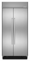 KitchenAid 25.5 cu. ft. Built-In Side-by-Side Refrigerator in Stainless Steel