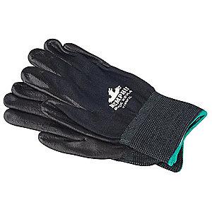 MCR Safety Nitrile Cut Resistant Gloves, ANSI/ISEA Cut Level A4 Lining, Black, XL, PR 1