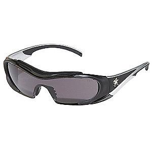 MCR Safety Hellion Anti-Fog, Scratch-Resistant Safety Glasses, Gray Lens Color
