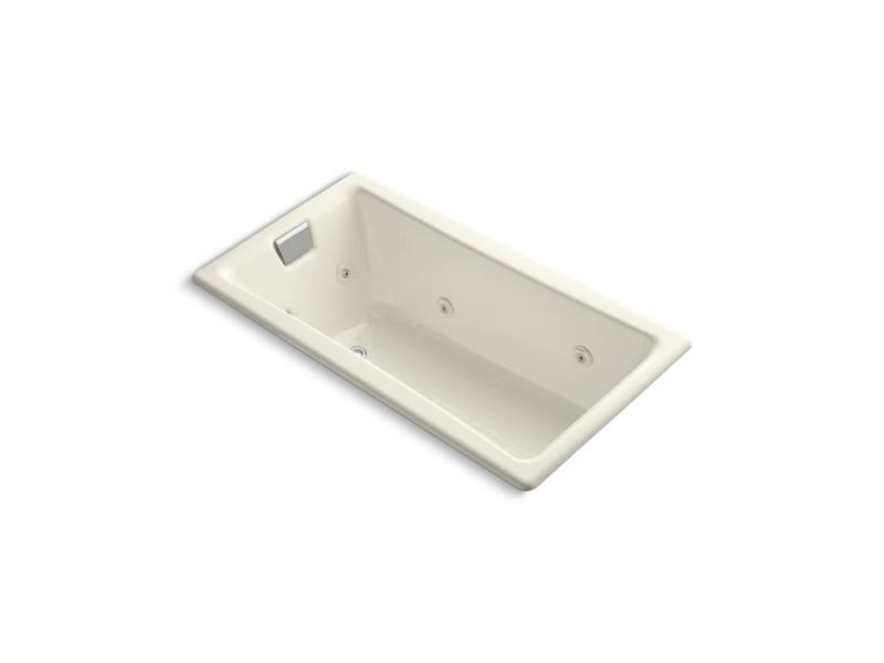 Kohler Tea-For-Two 5' 6" Cast Iron Drop-in Whirlpool Bathtub