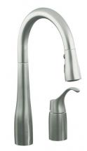 Kohler Simplice Pull-Down Secondary Sink Faucet In Vibrant Stainless