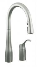 Kohler Simplice Pull-Down Kitchen Sink Faucet In Vibrant Stainless