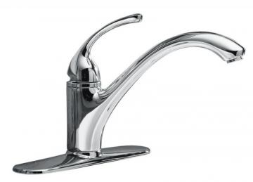 Kohler Forté Single-Control Kitchen Sink Faucet With Escutcheon And Lever Handle In Polished Chrome