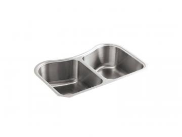 Kohler Staccato Undercounter Double-Equal Stainless Steel Sink