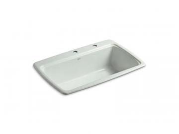 Kohler Cape Dory Self-Rimming Kitchen Sink With Two-Hole Faucet Drilling