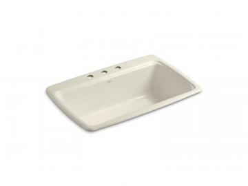 Kohler Cape Dory Self-Rimming Kitchen Sink With Three-Hole Faucet Drilling