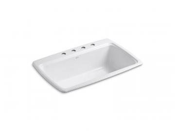 Kohler Cape Dory Self-Rimming Kitchen Sink With Four-Hole Faucet Drilling