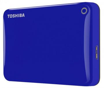 Toshiba Canvio Connect II USB 3.0 Portable Hard Drive, Blue - 500GB