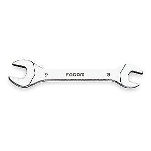 Facom 5/16" x 3/8" Double Open End Wrench, SAE, Satin