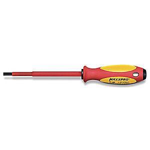 Witte Steel Insulated Screwdriver with 4" Shank and 3/32" Keystone Slotted Tip