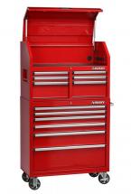 Husky 36 Inch 12-Drawer Tool Chest And Cabinet Set, Red