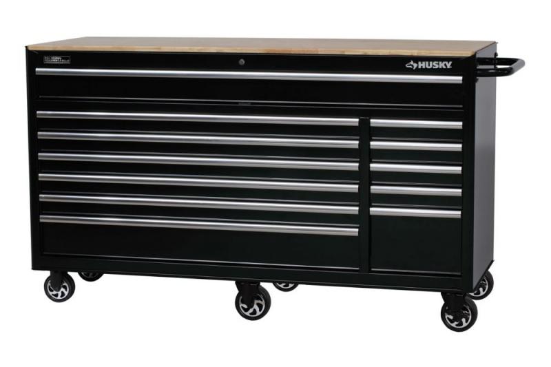 Husky 66 Inch W 24 Inch D 12-Drawer Mobile Work Centre
