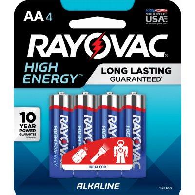 Rayovac Alkaline Batteries, "AA", 4-Pk.