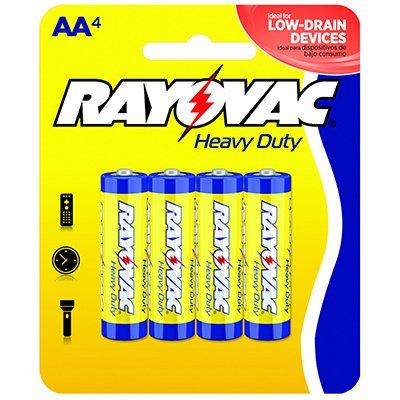Rayovac Heavy Duty "AA" Batteries, 4-Pk.