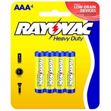 Rayovac Heavy Duty "AAA" Batteries, 4-Pk.