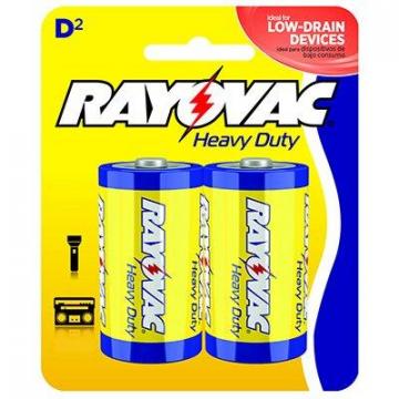 Rayovac Heavy Duty "D" Batteries, 2-Pk.