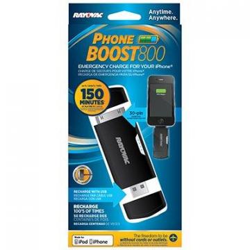 Rayovac Phone Boost 800 Charger, Apple 30-Pin Mobile Device