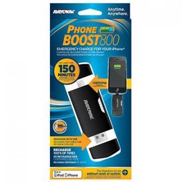 Rayovac Phone Boost 800 Charger, Apple Lightning Mobile Device