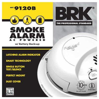 First Alert Smoke Alarm, AC Hardwired, 6-Pack