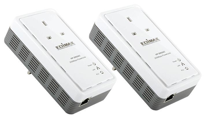 Edimax 200Mbps Pass-Through PowerLine Kit