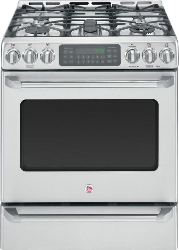 GE Café 5.4 cu. ft. Free-Standing Dual-Fuel Convection Range With Baking Drawer