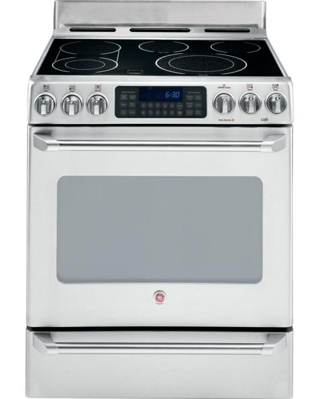 GE Café 5.0 cu. ft. Free-Standing Electric Self-Cleaning Convection Range in Stainless Steel