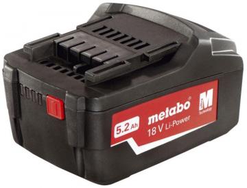 Metabo 18 volt 5.2 Ah Lithium Ion battery