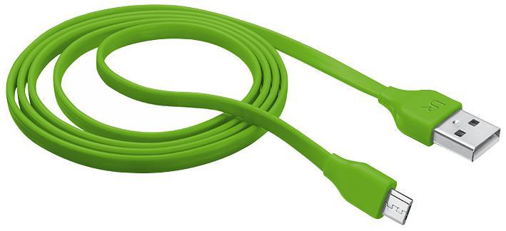Trust 1m Lime Flat Micro USB Cable